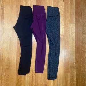 Three pair of Colorful Koala leggings